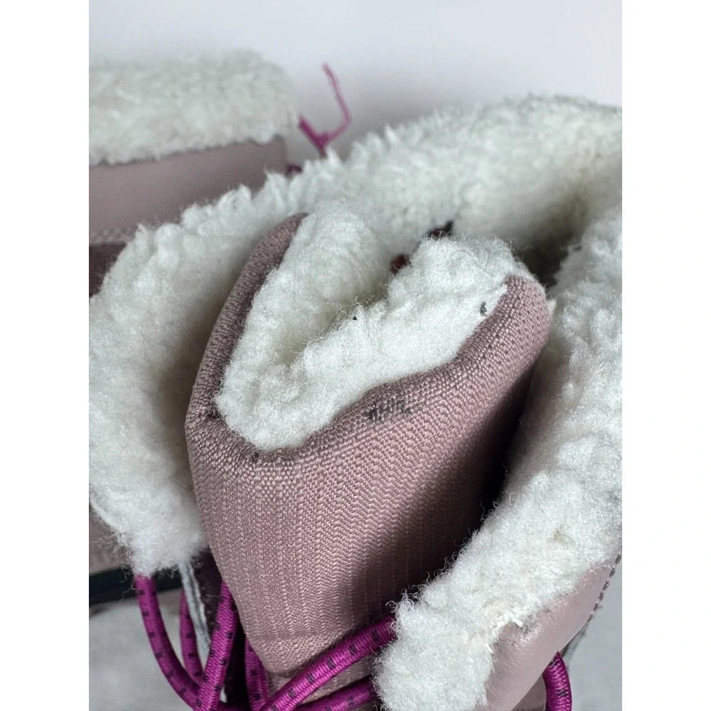 All In Motion Sklylar Girls Snow Boots 4 Pink Blush Leather‎ Thermolite Winter